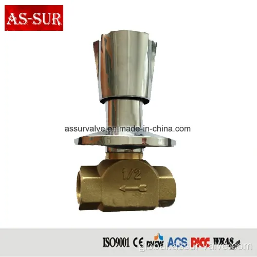 Brass Built-In Stop Valves Dzr Brass Stop Hydraulic Valve as-Ws009 Manufactory